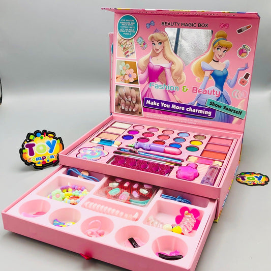 2-in-1 Beauty Makeup Kit – Portable Cosmetic & Pretend Play Set for Girls MZ Trend Hub