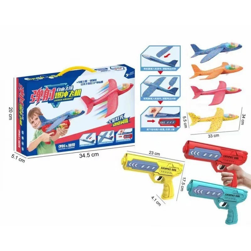 2 in 1 EPP Foam Airplane Launcher - Outdoor Glider Toy for Kids MZ Trend Hub