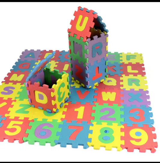 Kids Foam Puzzle Play Mat – 36 Pcs Alphabet & Number Tiles MZ Trend Hub