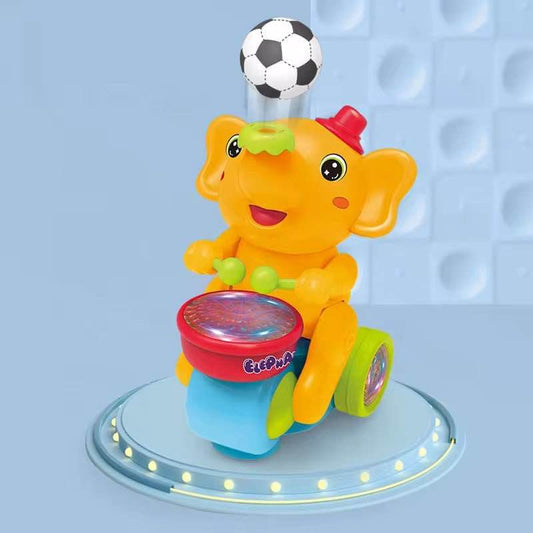 Elephant Musician Toy with Music, Flashing Lights & Drum Play MZ Trend Hub