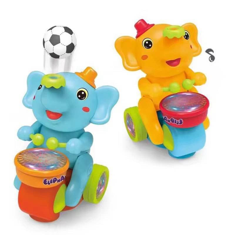 Elephant Musician Toy with Music, Flashing Lights & Drum Play MZ Trend Hub