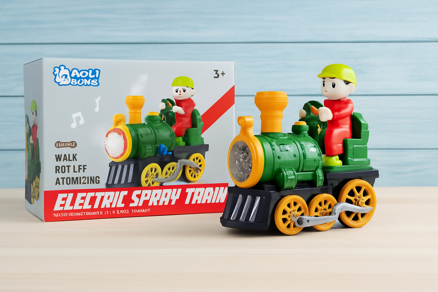 Kids Electric Spray Train β Light, Sound & Steam Locomotive MZ Trend Hub
