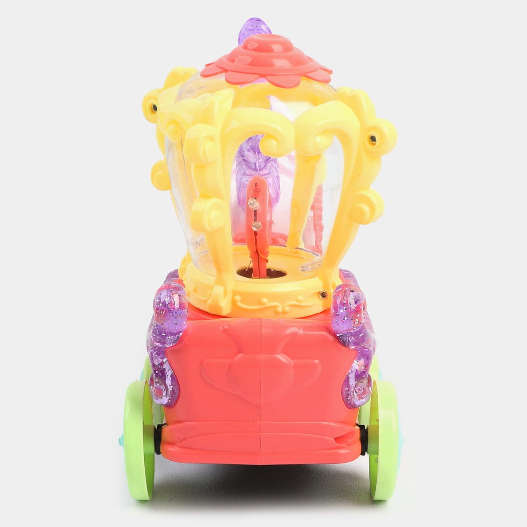 Musical Horse Carriage Toy with Lights – Cartoon Princess Style Moving Toy for Kids MZ Trend Hub