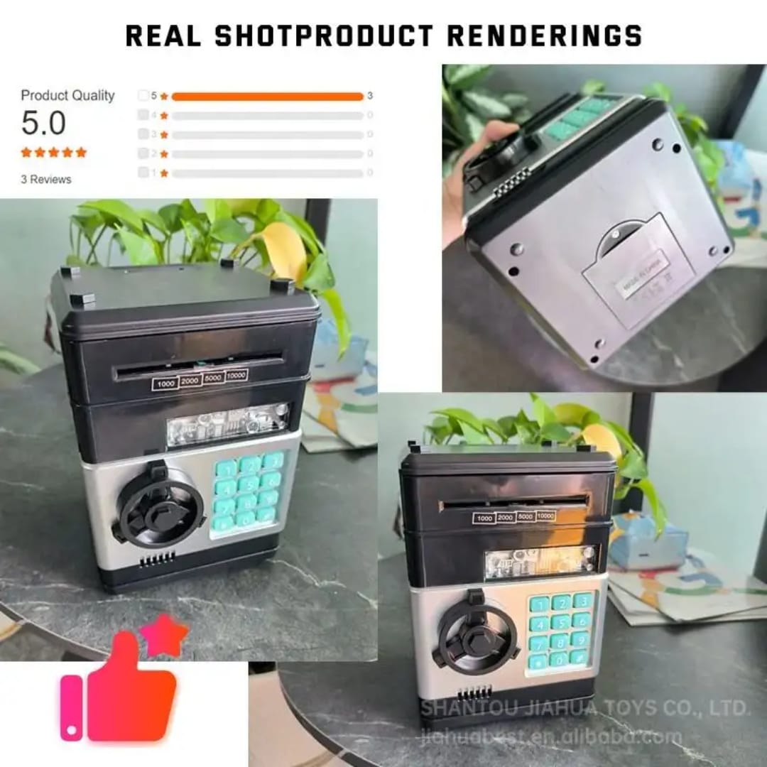 Electronic Piggy Bank, Mini ATM Machine, Money Box ,Savnig Box for Kids