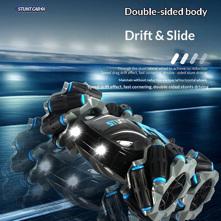 Double-Sided Stunt RC Car 360° Rotation | Drift & Slide Remote Control Car with LED Lights MZ Trend Hub