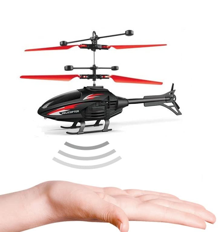 RC Helicopter Drone – Hand-Controlled with LED Lights | Rechargeable Toy for Kids & Adults (2025 Model) MZ Trend Hub