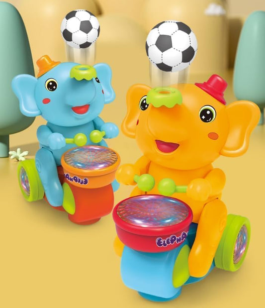 Elephant Musician Toy with Music, Flashing Lights & Drum Play MZ Trend Hub