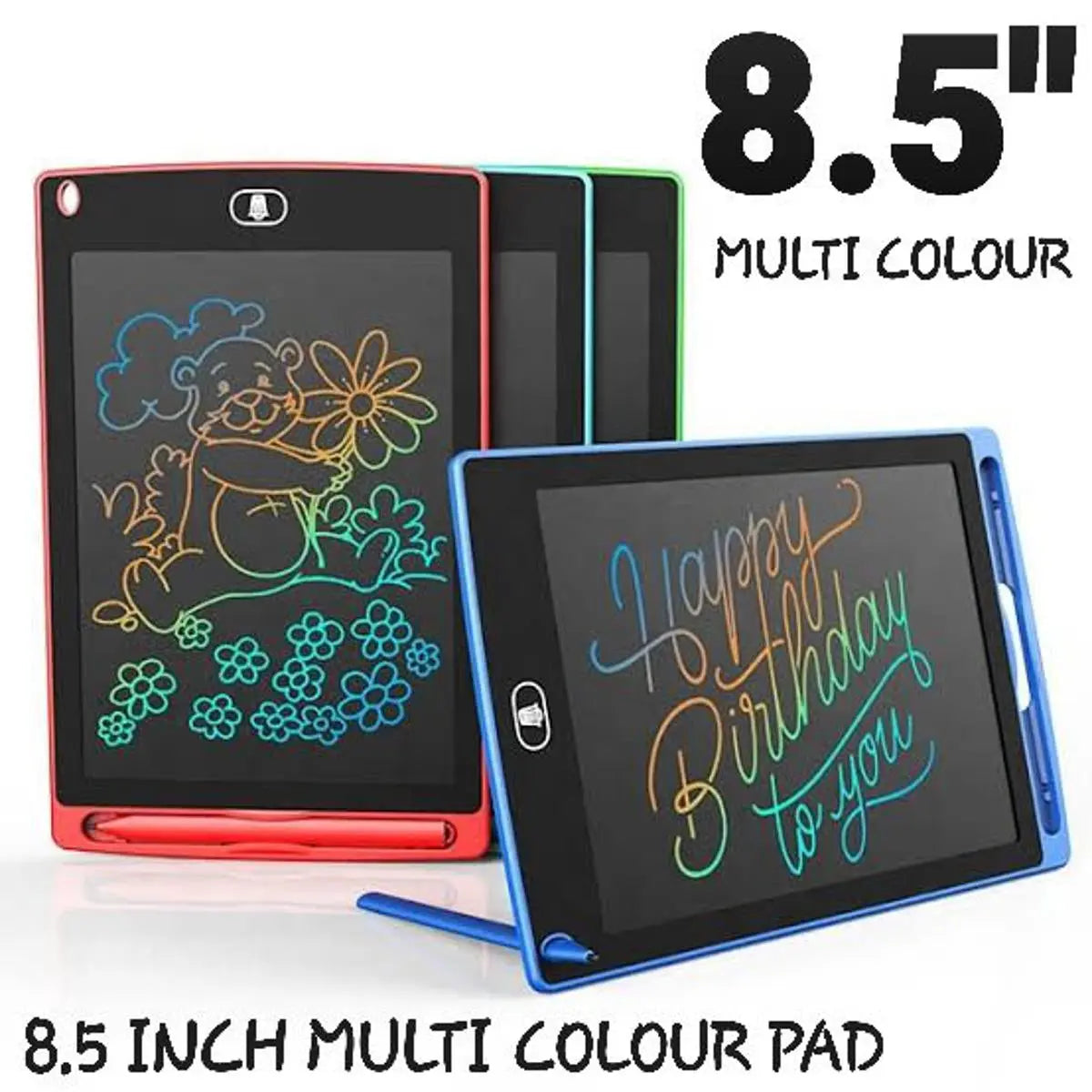 8.5-10-12 Inch LCD Writing Tablet for Kids: Multicolor Drawing Pad MZ Trend Hub