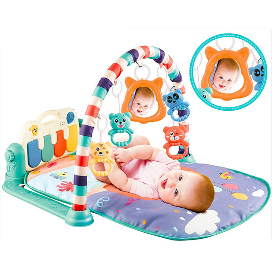 Baby Play Gym Piano Fitness Rack 3 in 1 Music Infant Activity Play Mat MZ Trend Hub