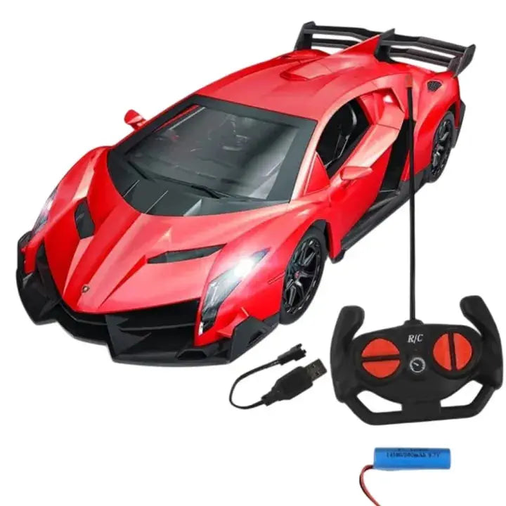 Rechargeable High-Speed RC Car for Kids – Fast Racing Remote Control Car with LED Flashing Lights MZ Trend Hub