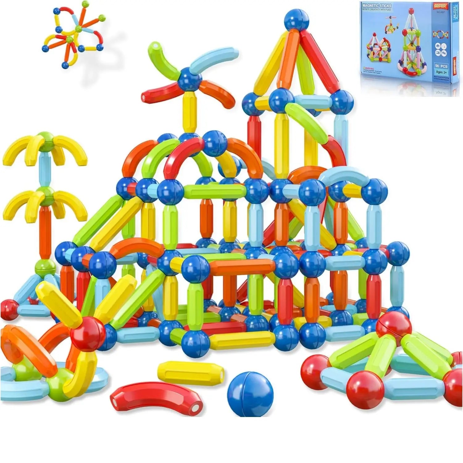 "Magnetic Building Blocks Set for Kids 3+ | Educational & Creative Toy" MZ Trend Hub