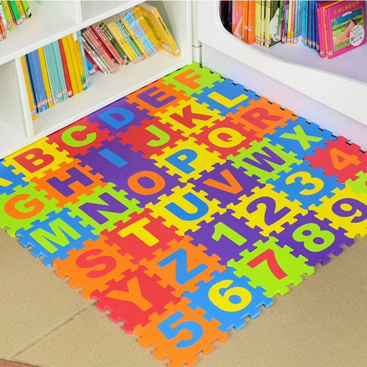 Kids Foam Puzzle Play Mat – 36 Pcs Alphabet & Number Tiles MZ Trend Hub