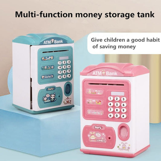 ATM MACHINE with Finger Print , saving money box