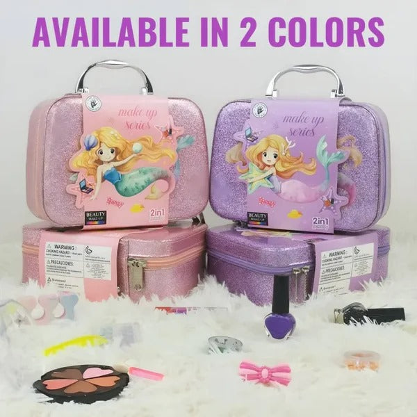 Unicorn Makeup Kit – 2-in-1 Cosmetic Box & Beauty Bag for Girls | Safe & Washable Toy MZ Trend Hub