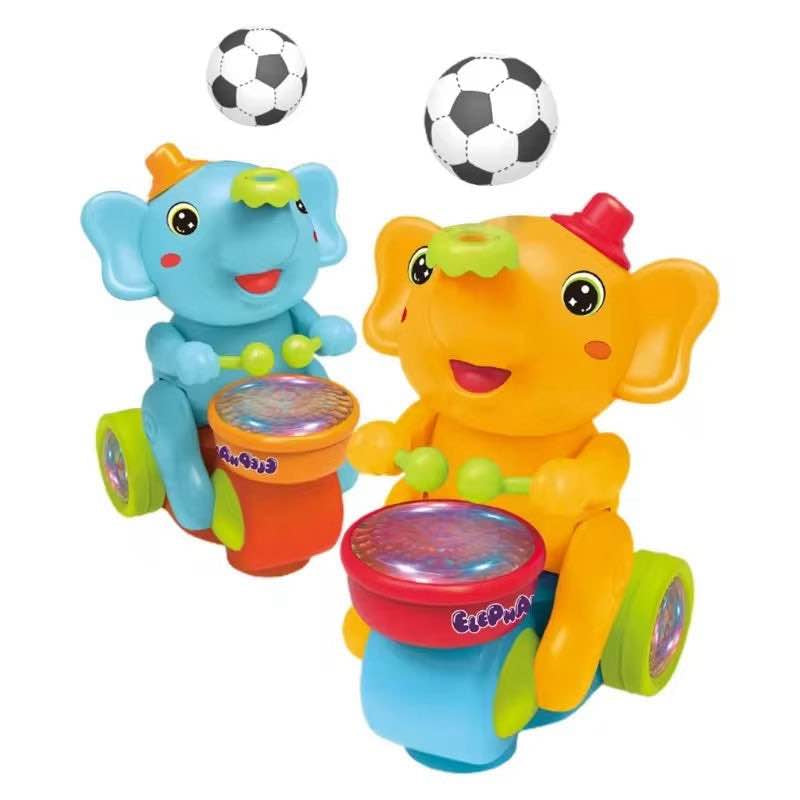 Elephant Musician Toy with Music, Flashing Lights & Drum Play MZ Trend Hub