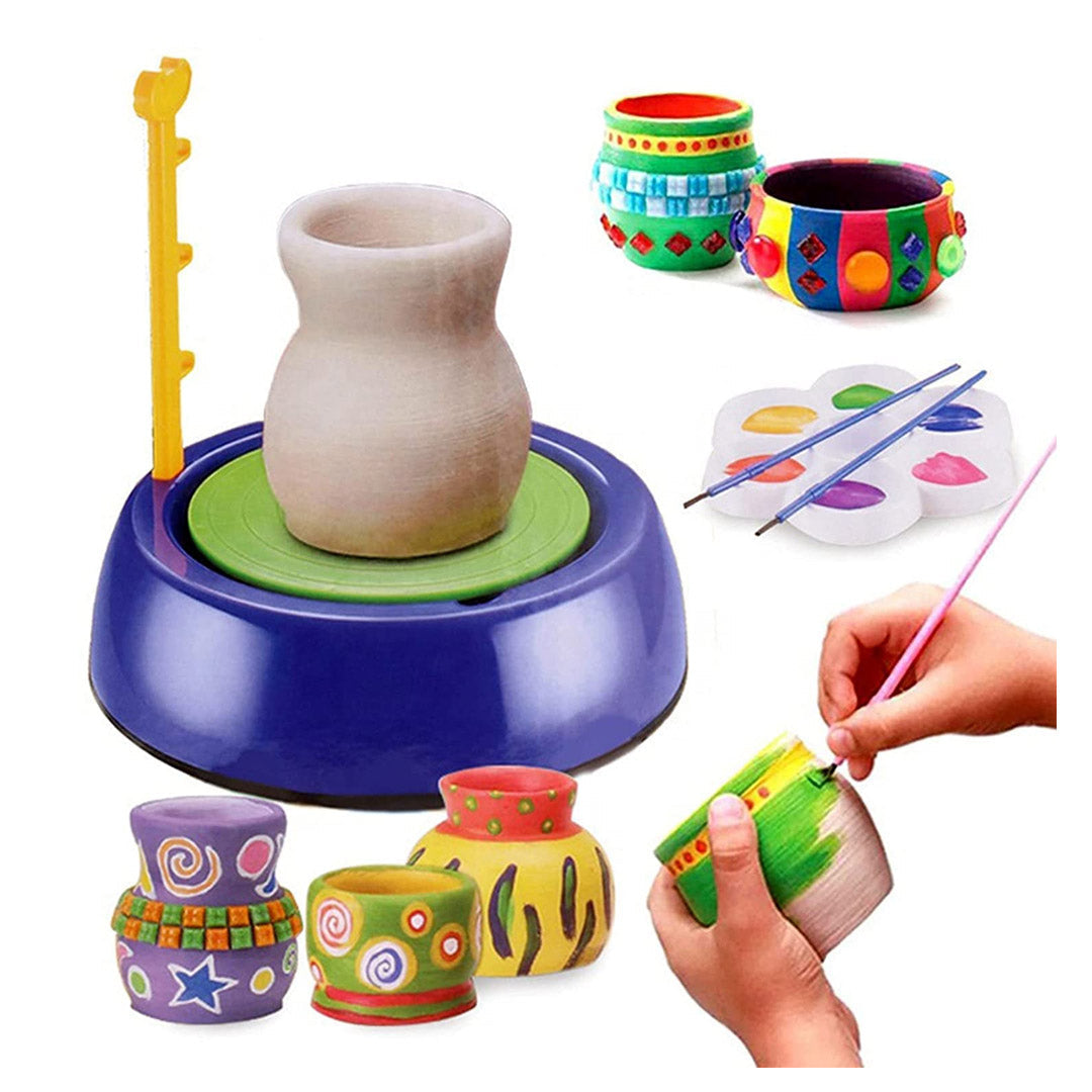 Braintastic Pottery Wheel Kit for Kids – Clay & Paint Set with Tools | Ages 8–12 MZ Trend Hub