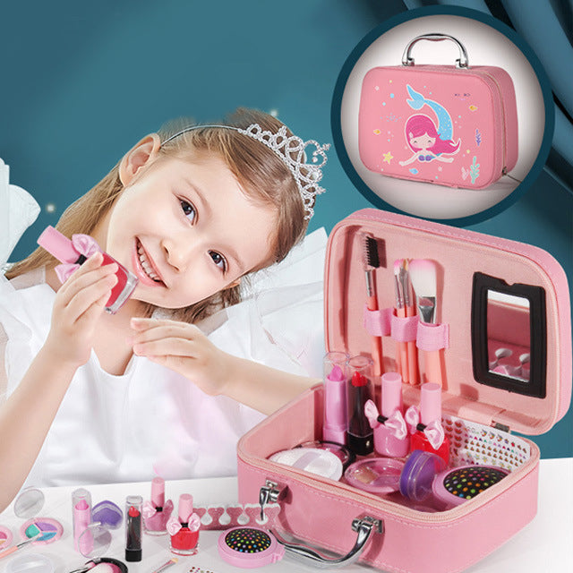 Unicorn Makeup Kit – 2-in-1 Cosmetic Box & Beauty Bag for Girls | Safe & Washable Toy MZ Trend Hub