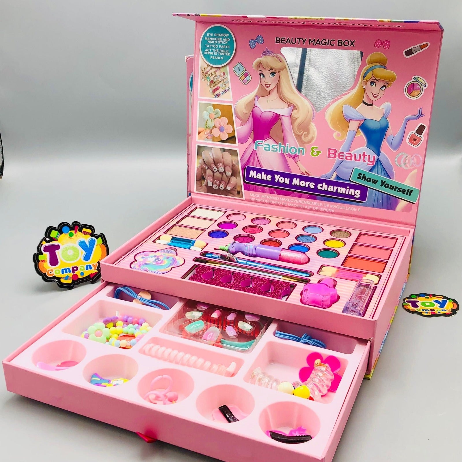 2-in-1 Beauty Makeup Kit – Portable Cosmetic & Pretend Play Set for Girls MZ Trend Hub