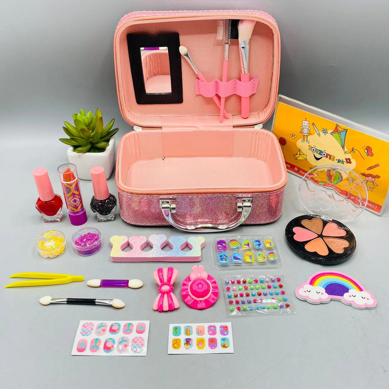 Unicorn Makeup Kit – 2-in-1 Cosmetic Box & Beauty Bag for Girls | Safe & Washable Toy MZ Trend Hub