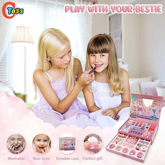 2-in-1 Beauty Makeup Kit – Portable Cosmetic & Pretend Play Set for Girls MZ Trend Hub