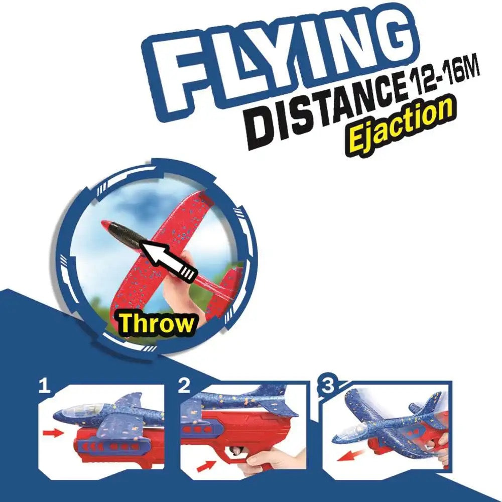 2 in 1 EPP Foam Airplane Launcher - Outdoor Glider Toy for Kids MZ Trend Hub