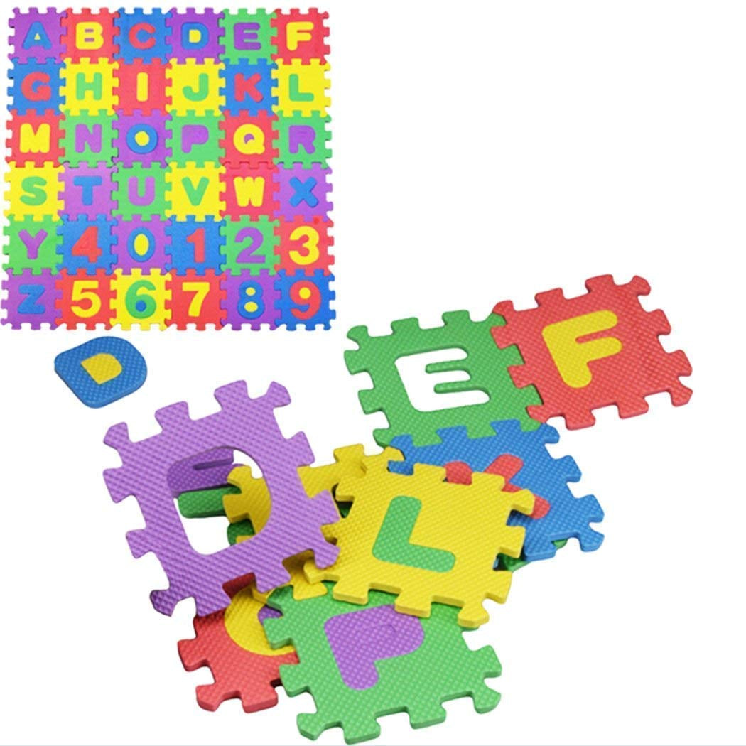 Kids Foam Puzzle Play Mat – 36 Pcs Alphabet & Number Tiles MZ Trend Hub