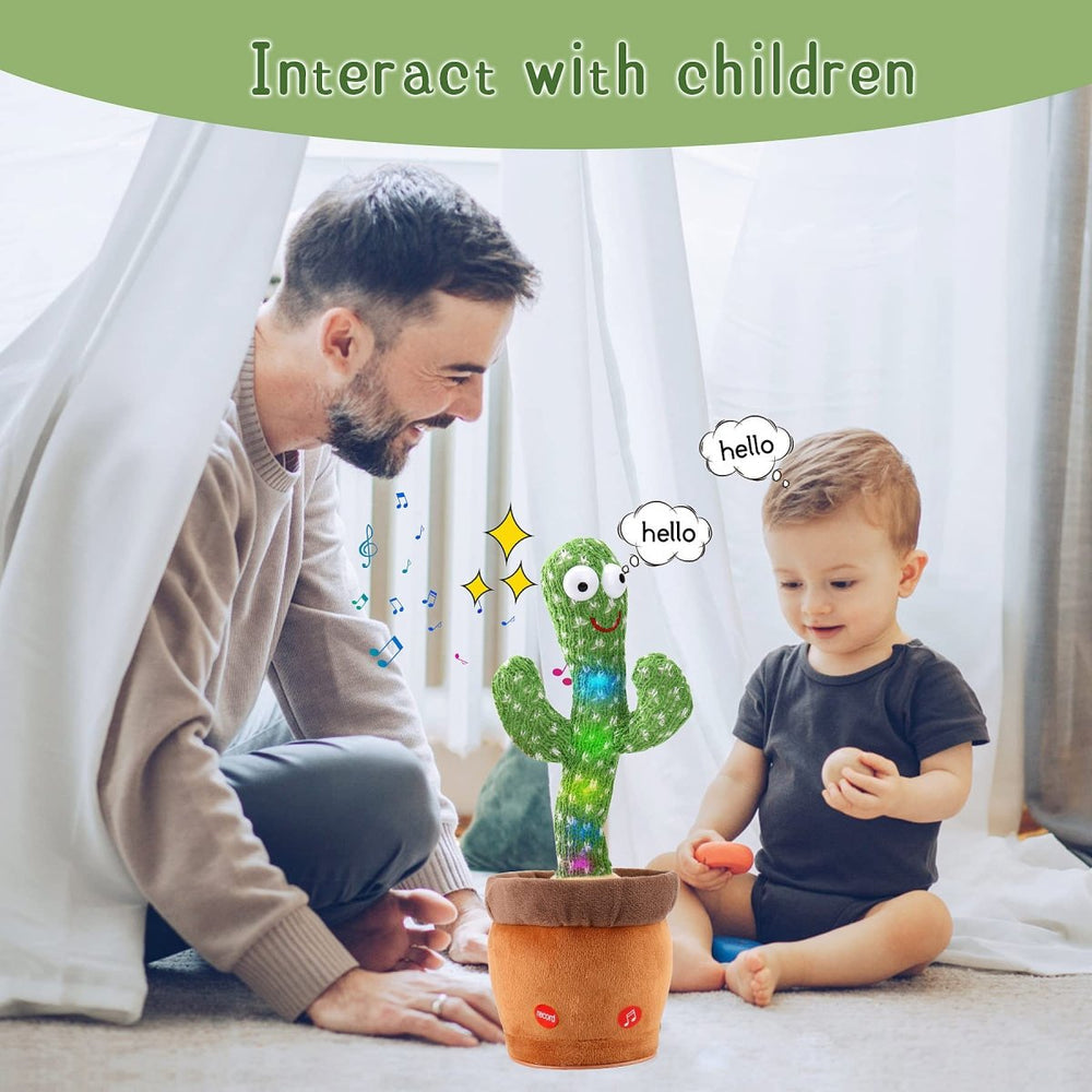 Dancing Cactus Toy: Rechargeable Talking Singing Cactus Toy for Kids MZ Trend Hub
