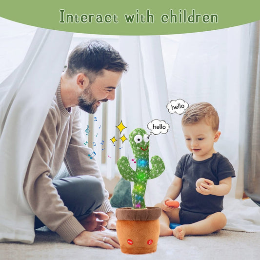 Dancing Cactus Toy: Rechargeable Talking Singing Cactus Toy for Kids MZ Trend Hub