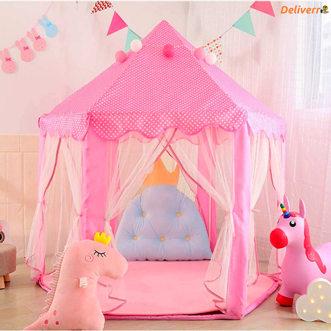 Princess Castle Play Tent for Girls | Kids Fairy Playhouse