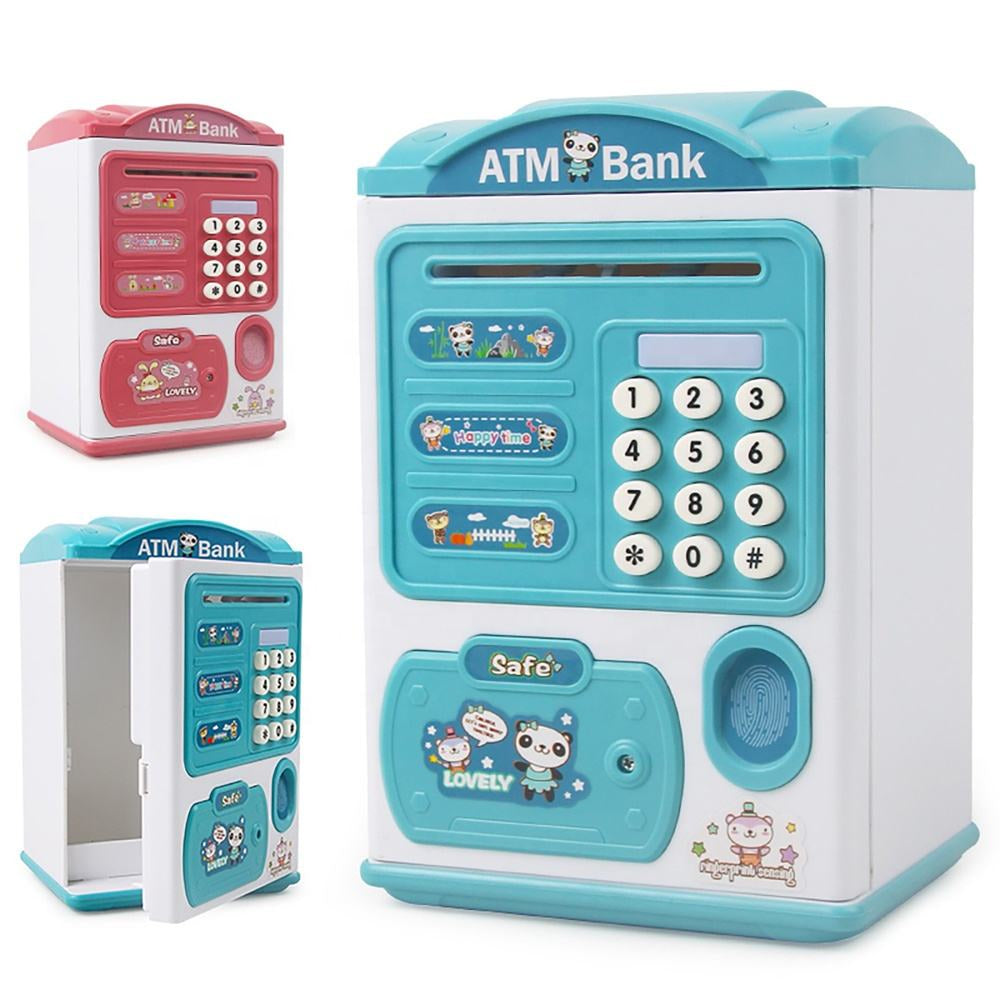 ATM MACHINE with Finger Print , saving money box