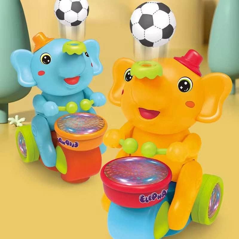 Elephant Musician Toy with Music, Flashing Lights & Drum Play MZ Trend Hub