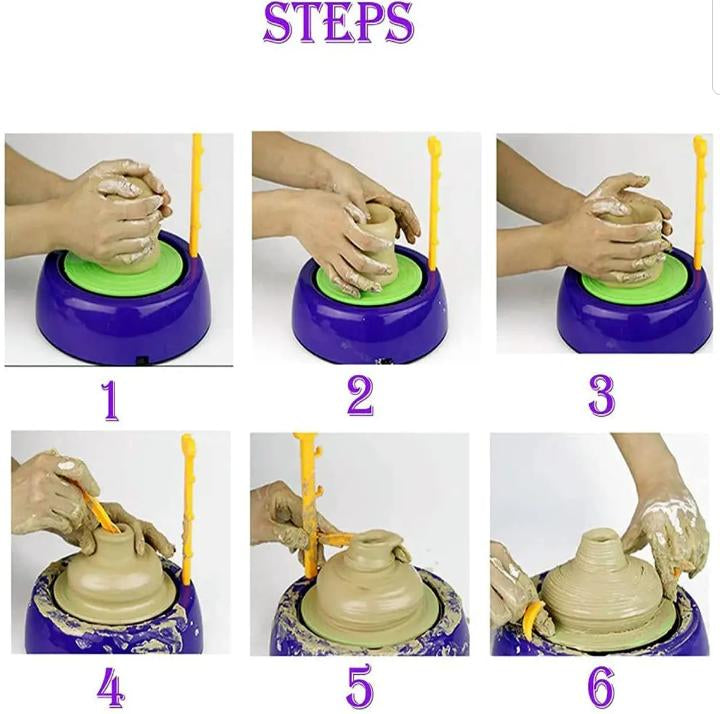 Braintastic Pottery Wheel Kit for Kids – Clay & Paint Set with Tools | Ages 8–12 MZ Trend Hub