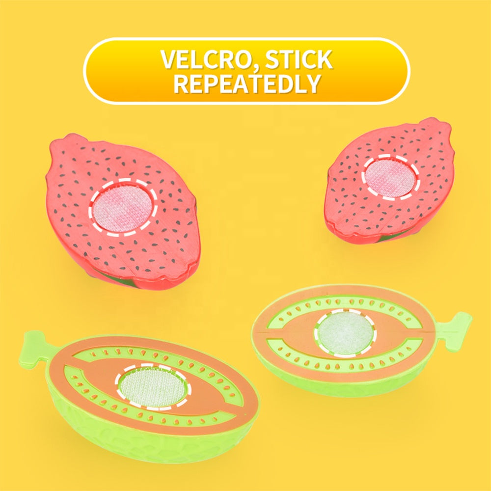 Plastic Simulation Kitchen Play Set Fruit Cutting Toy for Kids