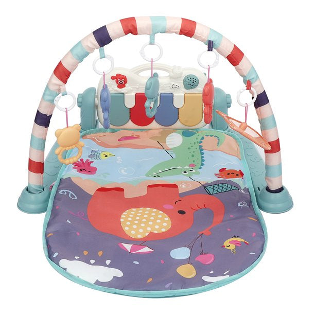 Baby Play Gym Piano Fitness Rack 3 in 1 Music Infant Activity Play Mat MZ Trend Hub