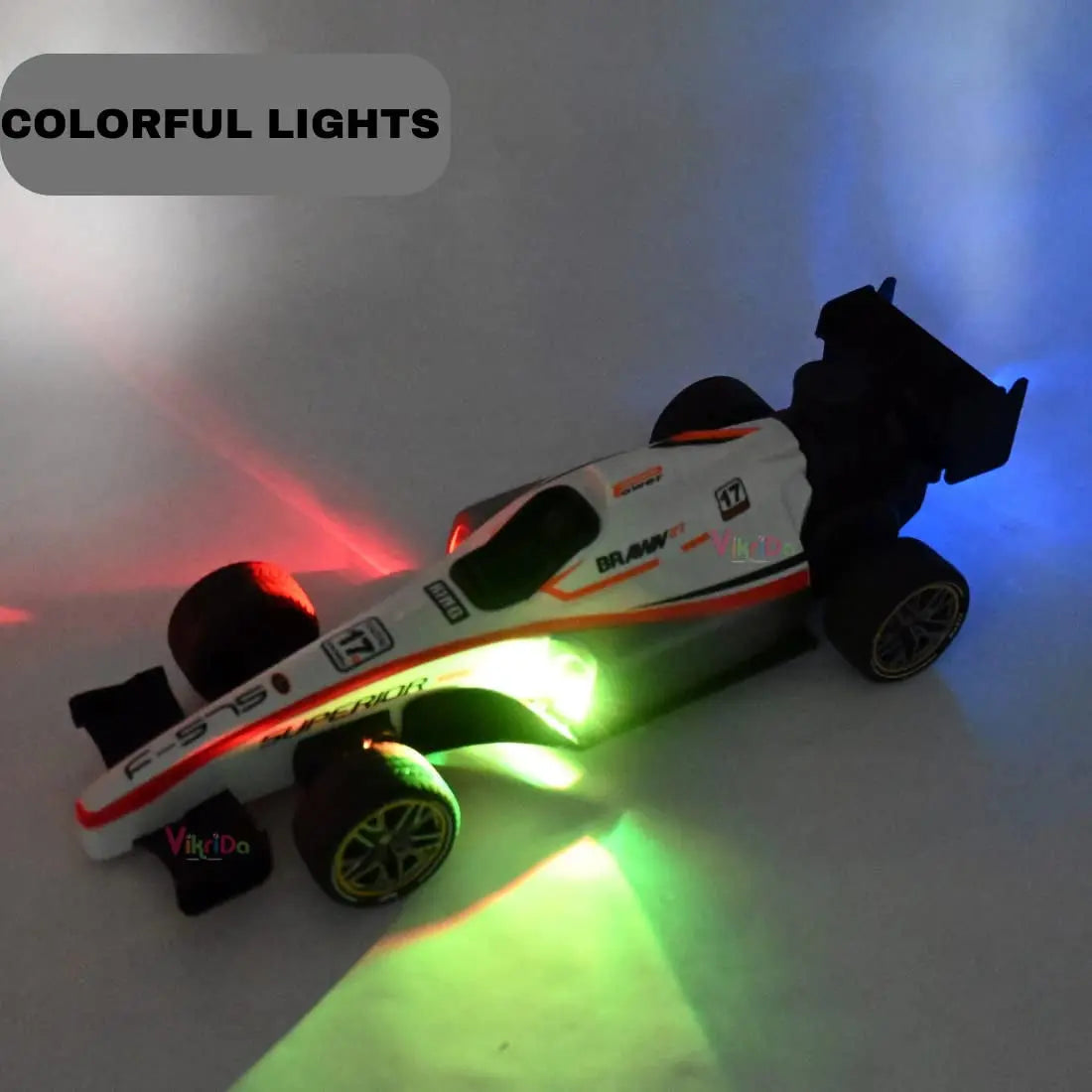 F1 Formula High Speed RC Car with Remote Control – Smoke Spray & Lights (Rechargeable) MZ Trend Hub