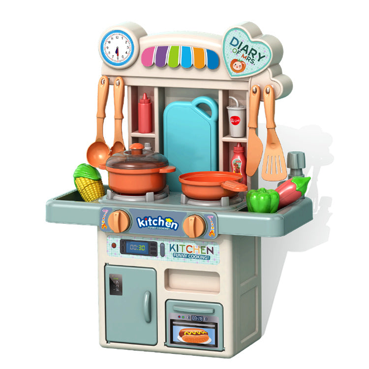 Frozen Kitchen Toy Set for Girls Real Water Sound & Lights