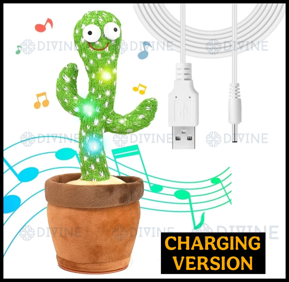 Dancing Cactus Toy: Rechargeable Talking Singing Cactus Toy for Kids MZ Trend Hub