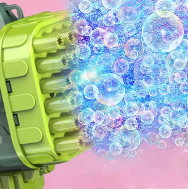 Dinosaur Bubble Gun – 32-Hole Automatic Bazooka Bubble Blower for Kids MZ Trend Hub