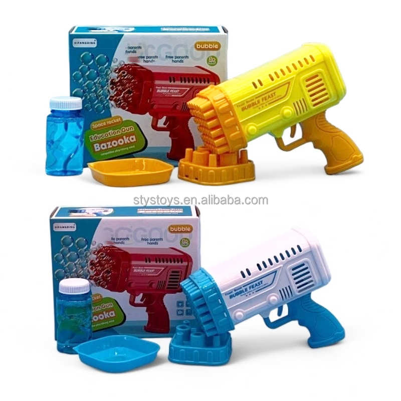 Rocket Bubble Gun – 36-Hole Electric Bubble Blower & 2-in-1 Bazooka Launcher for Kids MZ Trend Hub