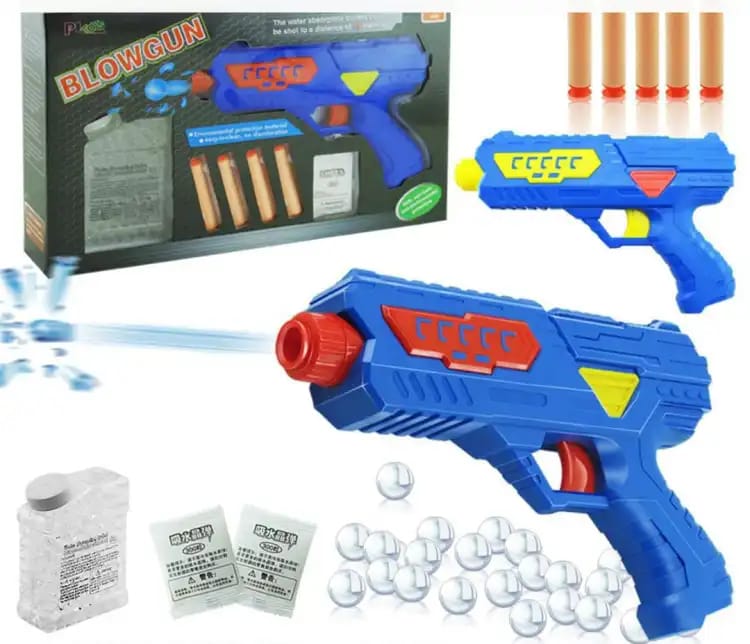2 in 1 Water Crystal Balls And Soft Dart Blowing Gun Toy MZ Trend Hub