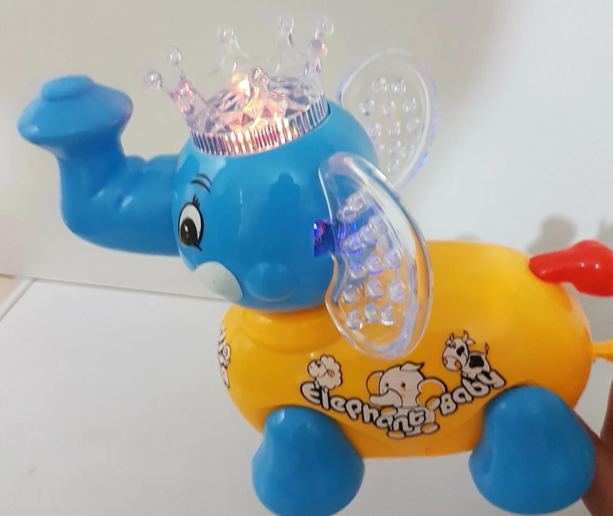 Musical Walking Elephant Family Toy with Lights – Cute Cartoon Elephant Mom & Baby Set for Kids MZ Trend Hub