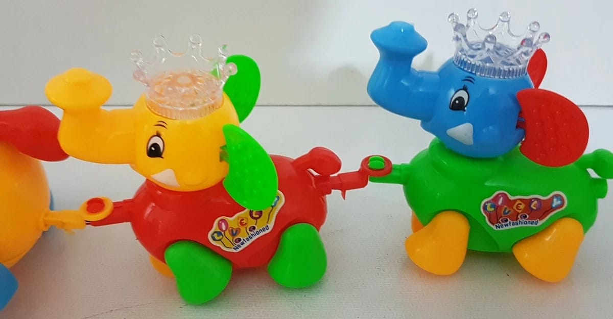 Musical Walking Elephant Family Toy with Lights – Cute Cartoon Elephant Mom & Baby Set for Kids MZ Trend Hub