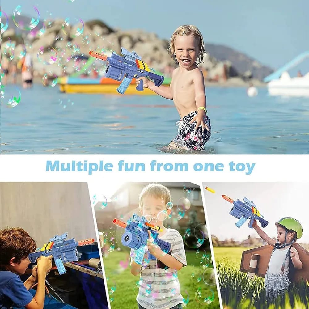 3-in-1 M416 Multifunction  Gun – Foam Dart, Bubble & Water Blaster (Battery Operated) MZ Trend Hub