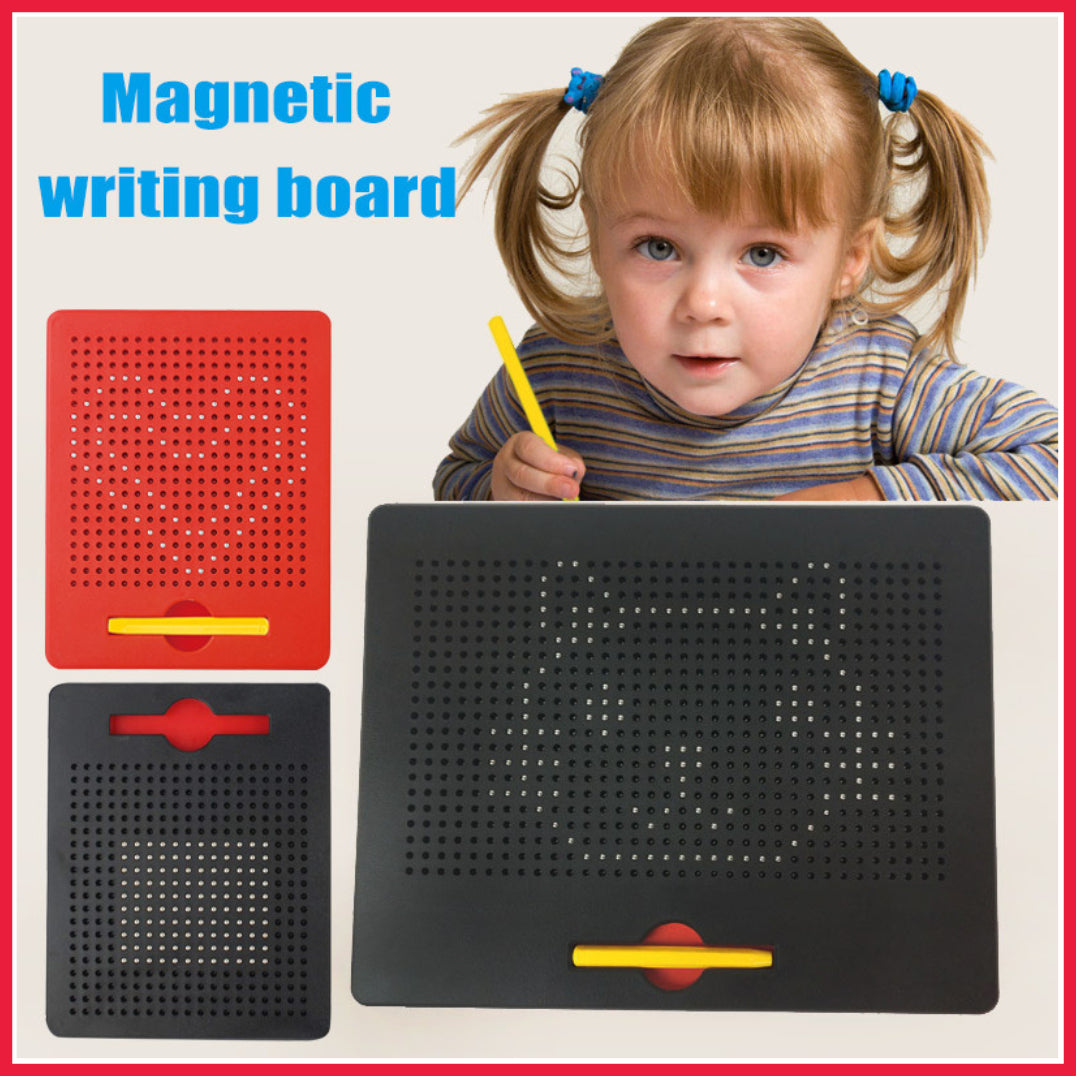 Magnetic Drawing Board for Kids – 360° Bead Magpad Toy for Alphabet, Shapes & STEM Learning | MZ Trend Hub