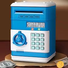 Electronic Money Saving Safe Box with Password Lock & Auto Cash Deposit for Kids MZ Trend Hub